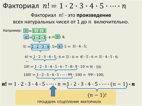 Объяснение механизма вычисления факториала