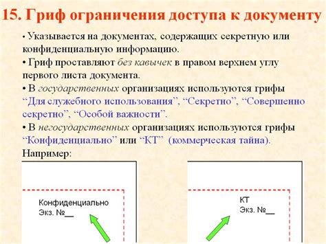 Ограничения доступа