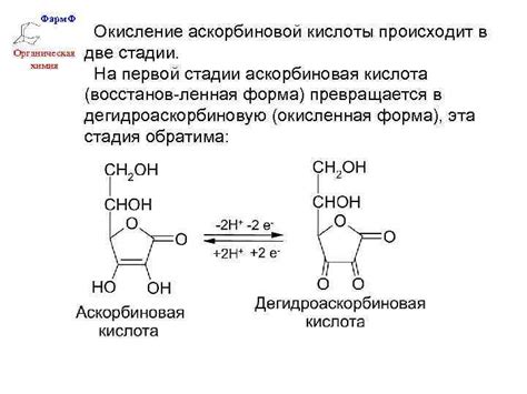 Окисление аскорбиновой кислоты