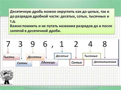 Округление десятичных дробей