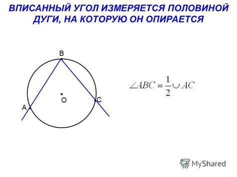 Окружность с вписанным углом: основные понятия