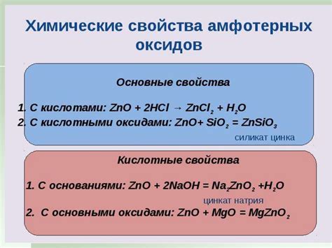 Оксиды: свойства и химические реакции