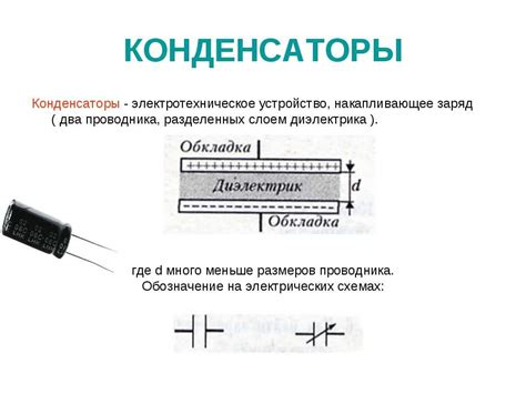 Описание конденсатора и его принцип работы