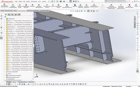 Описание программы SolidWorks и функции "Добавить болты"