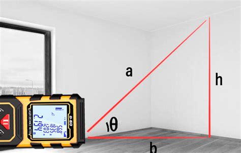 Определение высоты комнаты с помощью лазерного измерителя