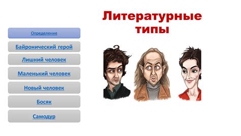 Определение героев и персонажей