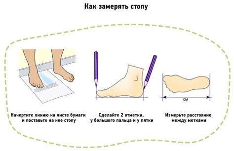 Определение длины стопы