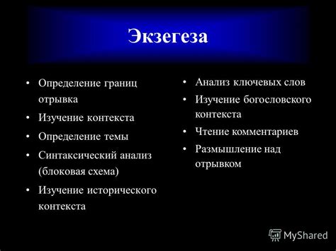 Определение исторического контекста