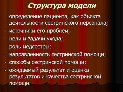 Определение и структура модели объекта