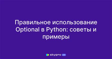 Определение и цель optional в программировании