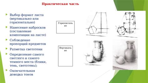 Определение композиции и разметка