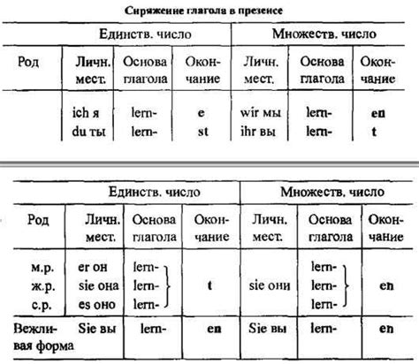 Определение лица у глаголов в латинском языке