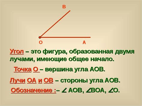 Определение необходимого угла