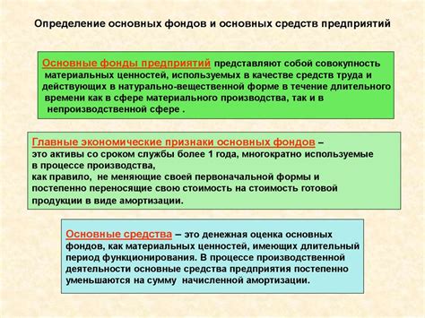 Определение основных средств