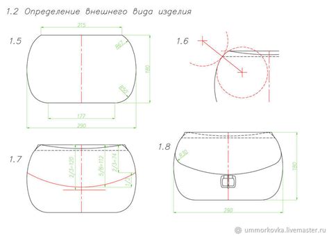 Определение размеров и паттерна сумки