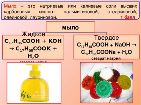 Определение реакции мыла