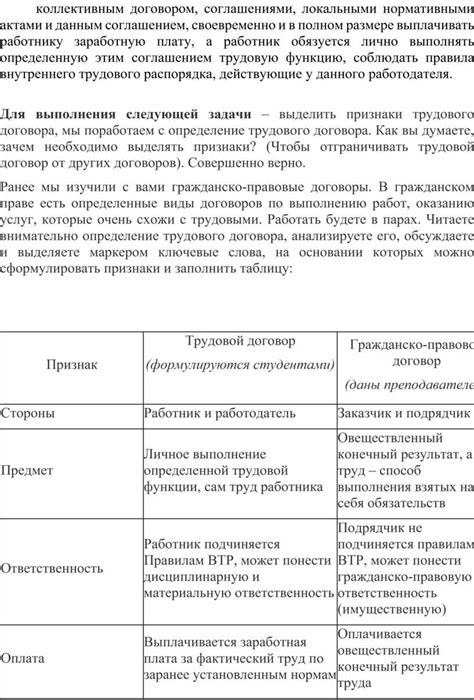 Определение трудового договора для стажеров