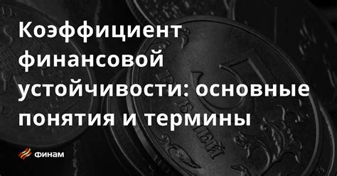 Определение финансовой устойчивости компании: основные понятия и критерии