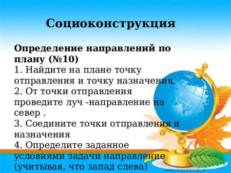 Определите точку отправления