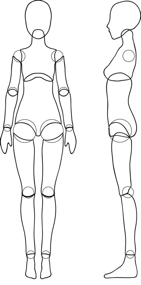 Определите форму и пропорции куклы