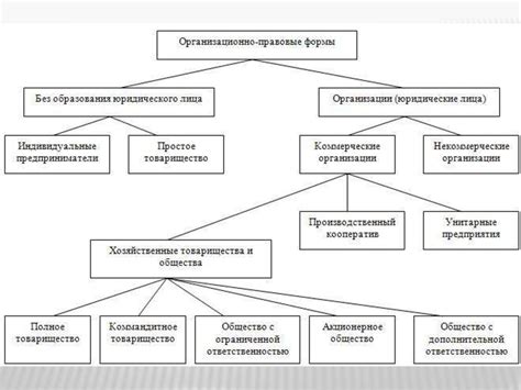 Организационно-правовые формы организации в России