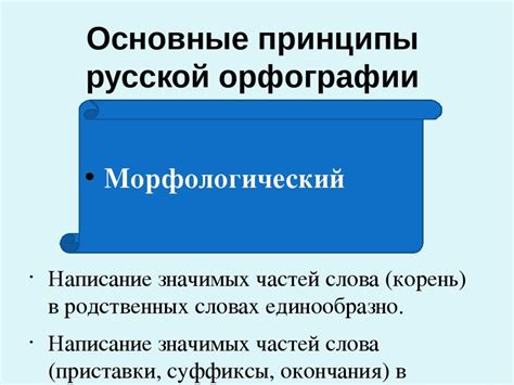 Орфографические правила и особенности написания слов