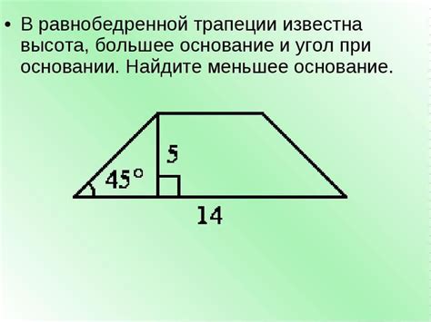 Основание трапеции через площадь: подробный гайд