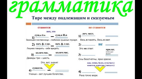 Основное правило использования тире