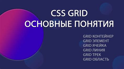 Основные понятия grid css