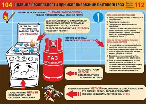 Основные правила безопасности при использовании баллона