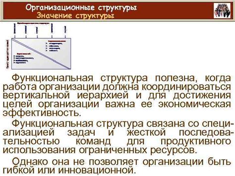 Основные преимущества вертикальной организации структуры