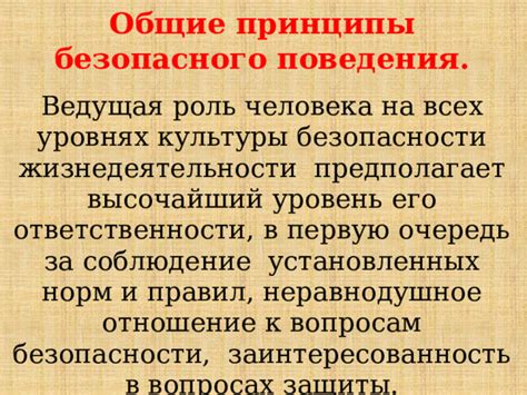 Основные принципы безопасного измерения