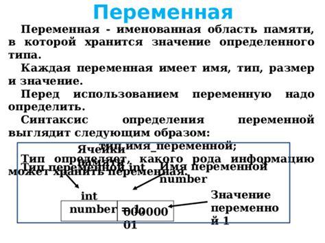 Основные принципы определения типа переменной