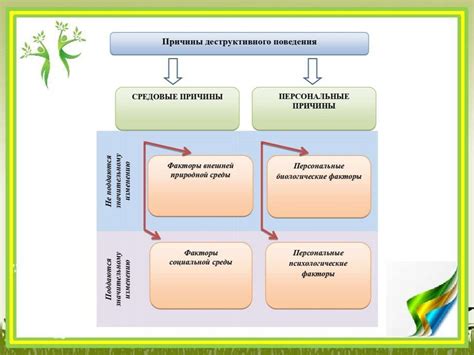 Основные причины и интерпретация поведения