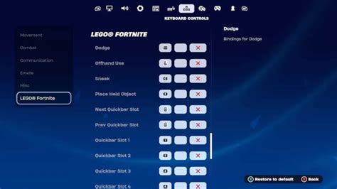 Основные способы отключения управления мышью в Fortnite