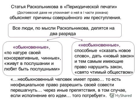 Основные факторы неудачи Раскольникова