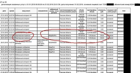 Основные функции детализации МегаФон