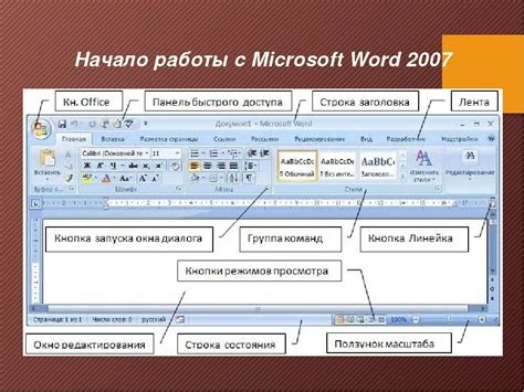 Основные функции и возможности Word