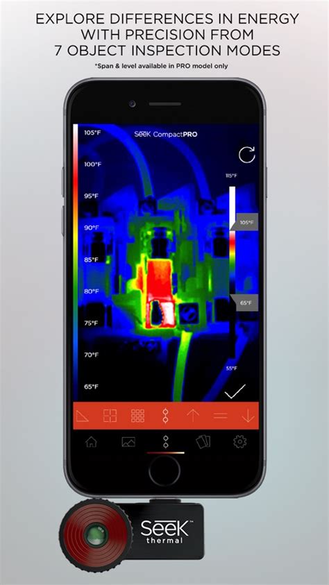 Основные функции приложения Seek Thermal