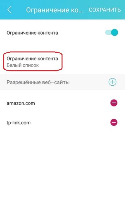 Основные функции родительского контроля в tether