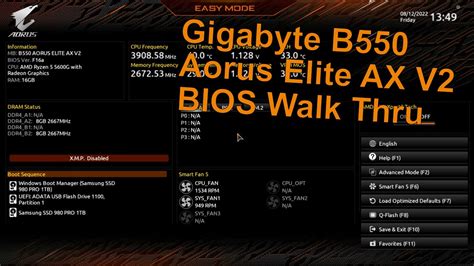 Основные шаги для настройки видеокарты в BIOS Gigabyte B550