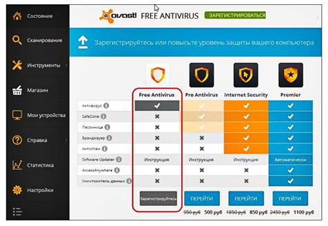 Основные шаги настройки Avast для защиты от вирусов и вредоносных программ