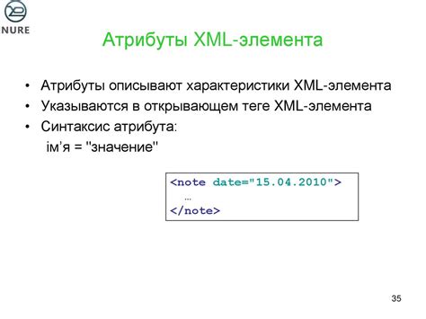 Основные элементы XML-документа