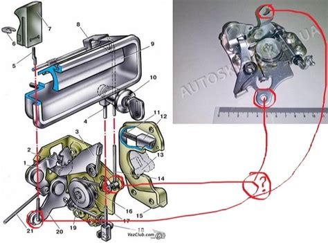 Основы работы замка двери ВАЗ 2107