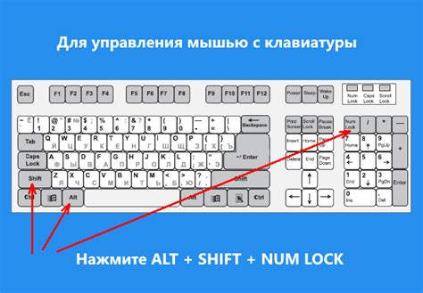 Основы управления мышью с клавиатуры