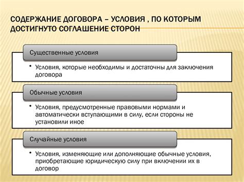 Особенности договоров