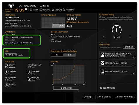 Особенности настройки частоты оперативной памяти в BIOS Gigabyte B550