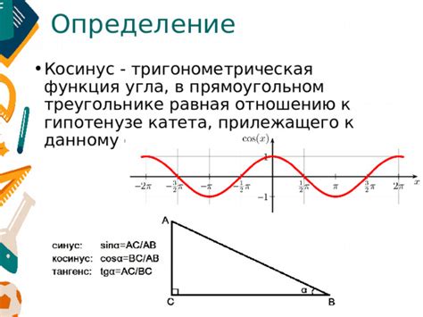 Особенности области определения функции косинус в 10 классе