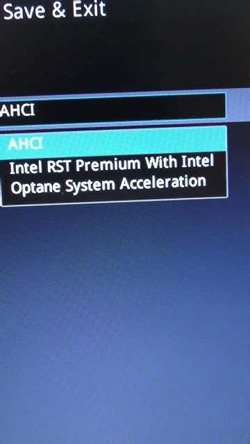 Отключение Intel RST в BIOS