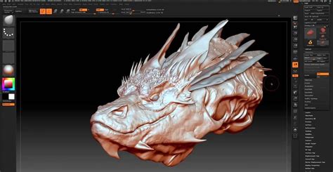 Откройте модель в ZBrush